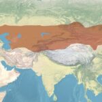 初期の突厥の勢力範囲