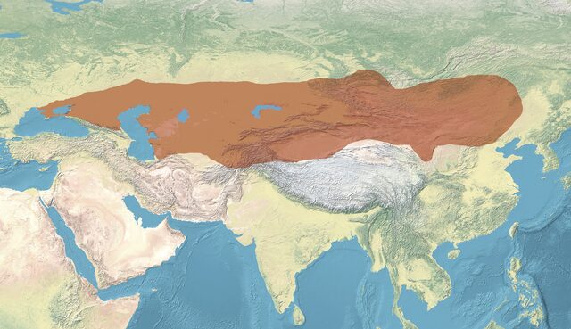 Map of the First Turkic Kaghanate, CC BY-SA 4.0