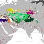 チュルク系民族の分布図