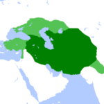 ティムール帝国の領土と勢力圏