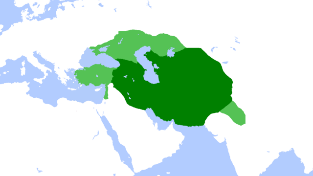 ティムール帝国の領土と勢力圏