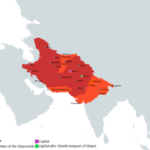 カズナ朝の支配地域