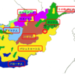 アフガニスタンの民族分布図